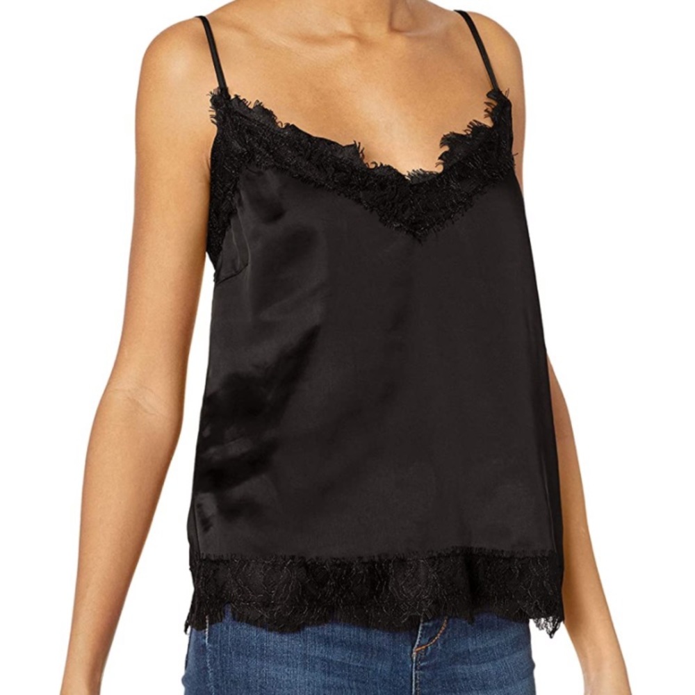 Cupcakes & Cashmere Heavy Satin Lace Camisole